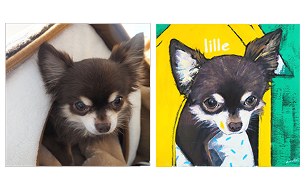 愛するペットの肖像をポップなアートにしてみませんか？｜ART