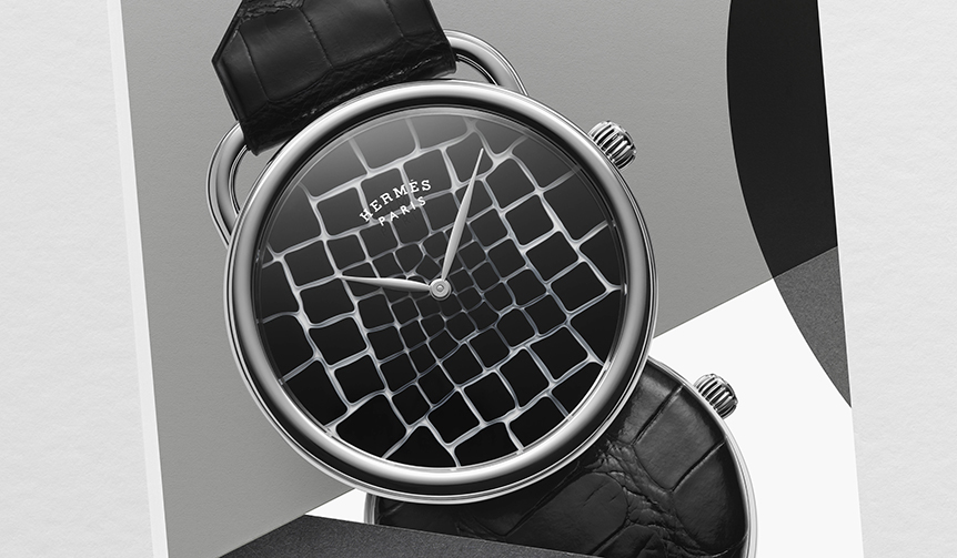 世界限定2個の稀少なウォッチ「アルソー ポケット ミルフィオリ」|HERMÈS