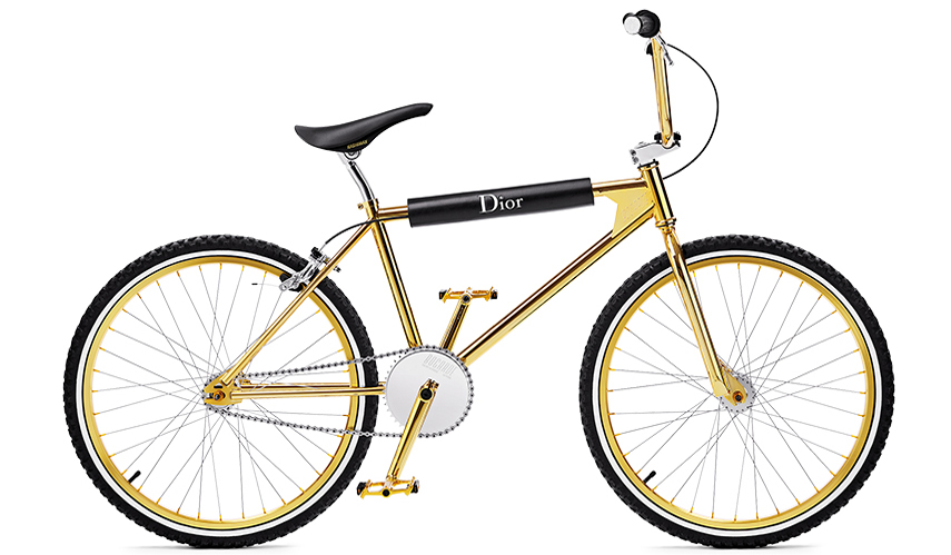 ディオール オムが、BOGADEとコラボレーション。ゴールドに輝くBMX｜DIOR HOMME