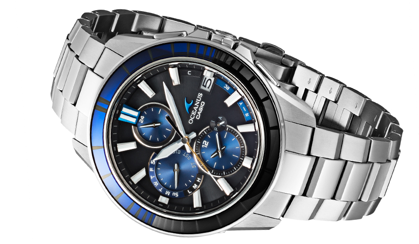 オシアナスブルーのさらなる洗練。日本の伝統工芸「江戸切子」をベゼルに採用｜CASIO