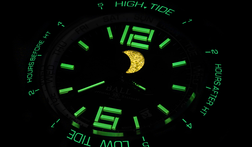 ムーンフェイズとタイドグラフを搭載するアウトドアウオッチ|BALL WATCH