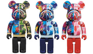 BAPE® × M / mika ninagawa SHARK BE@RBRICK 100% & 400% / 1000% ｜MEDICOM TOY