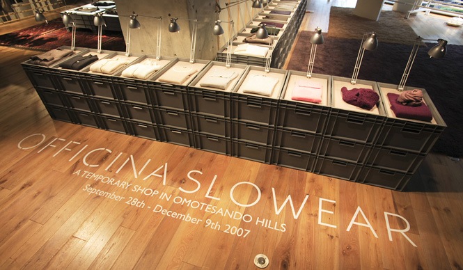 表参道ヒルズ本館2階「OFFICINA SLOWEAR」ショップオープン
