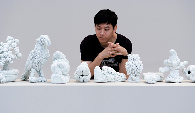  メゾンエルメス8階フォーラムにて名和晃平「L_B_S」展 開催中 ギャラリー