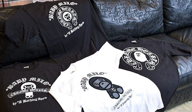  CHROME HEARTS｜「A BATHING APE® × CHROME HEARTS T-Shirts」発売 ギャラリー