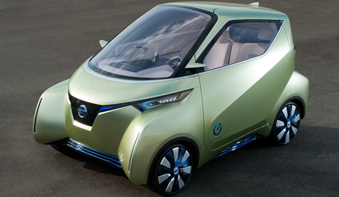 日産の考えるEVシティコミュター「PIVO 3」登場｜NISSAN