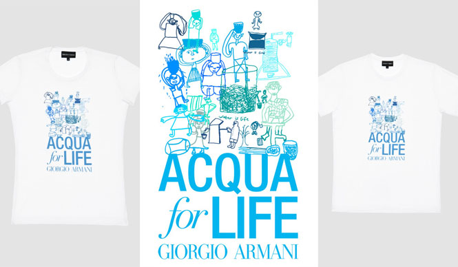 EMPORIO ARMANI│チャリティTシャツで子どもたちに飲料水を！ ギャラリー
