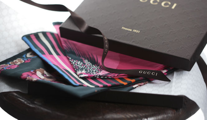 グッチ｜このハンカチで、彼をグレードアップ？｜GUCCI