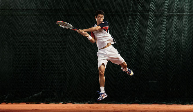 adidas｜錦織 圭選手の勝負靴「adizero feather II AC」プレゼント ギャラリー