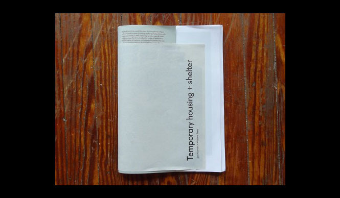 Whatever Press＋split/fountain｜リトルプレス（限定部数冊子）『Temporary housing + shelter』 ギャラリー