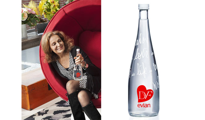 2013「エビアン」デザイナーズボトル、今年はダイアン フォン ファステンバーグがデザイン｜evian×DIANE von FURSTENBERG