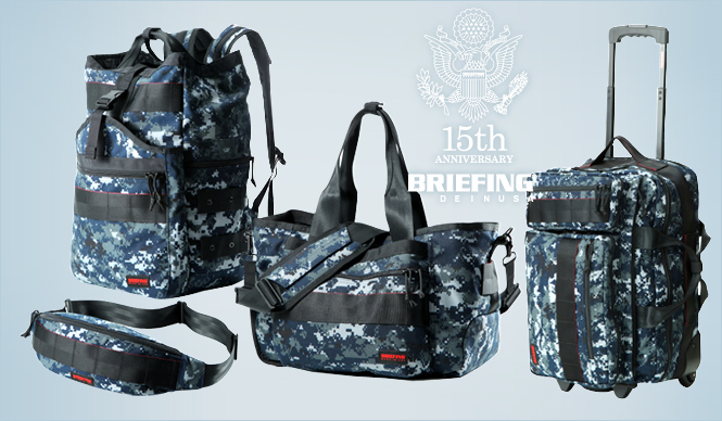 BRIEFING｜15周年を飾る、希少なネイビー・カモフラージュ柄！ ギャラリー