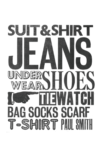 ART｜「A TWO PIPE PROBLEM LETTERPRESS」 日本初のエキシビションをポール・スミス　スペース・ギャラリーで開催