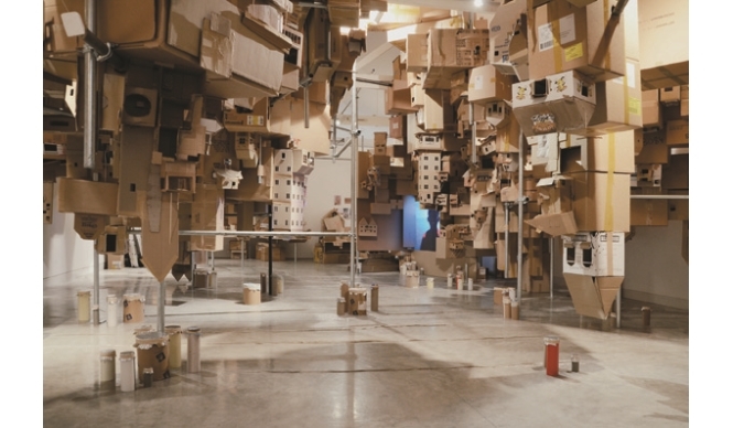 ART｜ダンボールで家を作る『住む：プロジェクト―もうひとつの国』 ギャラリー