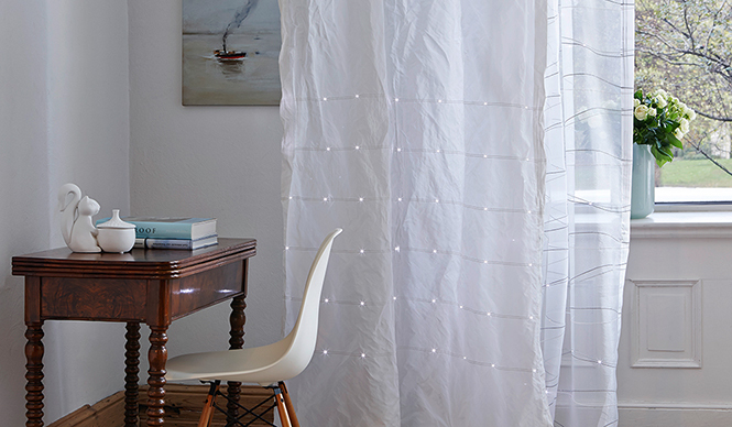 création baumann｜「クリエーション バウマン」から光をまとったカーテン「eLumino（エルミノ）」誕生