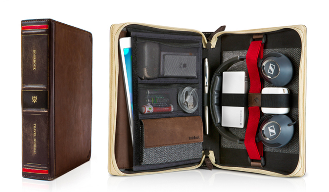 BookBook｜驚きの収納力を誇る 本革製ブック型マルチケース「Twelve South BookBook Travel Journal」登場