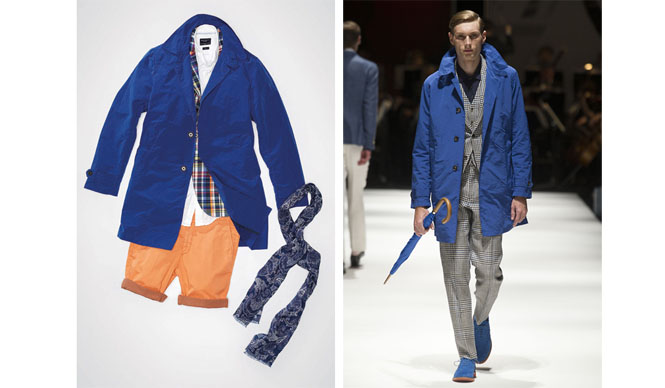 HACKETT LONDON｜気品あるロイヤルブルーのスプリングコート