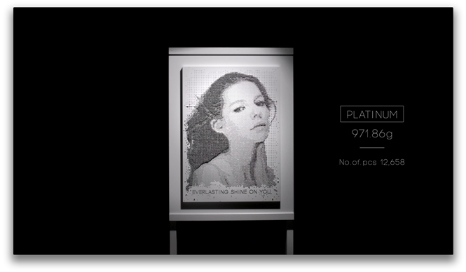 ART｜永遠の輝きで彩るプラチナ製ポートレイトが完成 ギャラリー