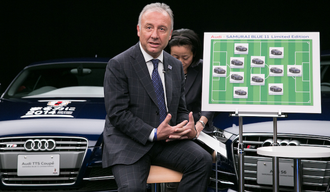 ザッケローニ氏によるアウディ ベスト イレブン発表｜Audi ギャラリー