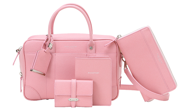 GLOBE-TROTTER｜レザーコレクション「JET」に新色のローズ登場 ギャラリー