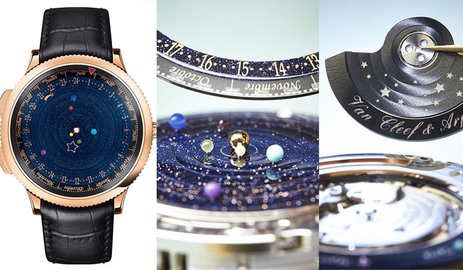 Van Cleeef & Arpels｜太陽系の惑星を腕元に