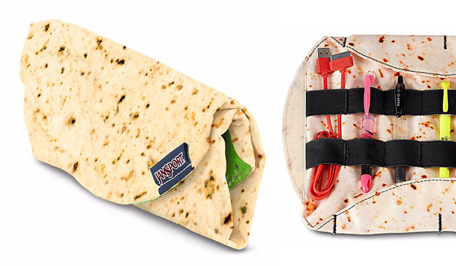 使っていると空腹になる!?　“ブリトー”型「デジタルラップ」にガジェットアクセを収納｜JANSPORT ギャラリー