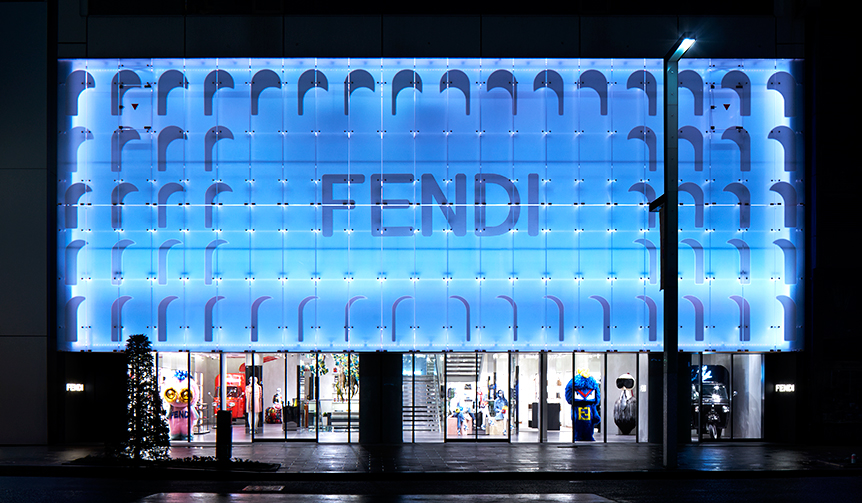 フェンディ、巨大ポップアップストアが銀座にオープン｜FENDI ギャラリー