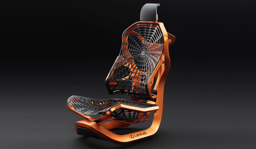 クモの巣を応用したコンセプトシートをパリモーターショーで世界初披露｜Lexus ギャラリー