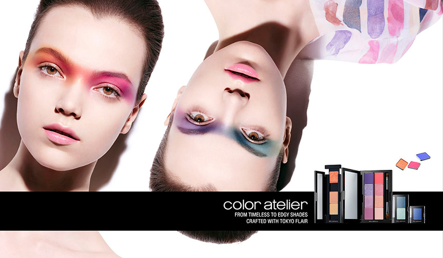 コムアイ登場のイベントも大盛況！ 100色の色で遊べるプレスドアイシャドー発売｜shu uemura ギャラリー