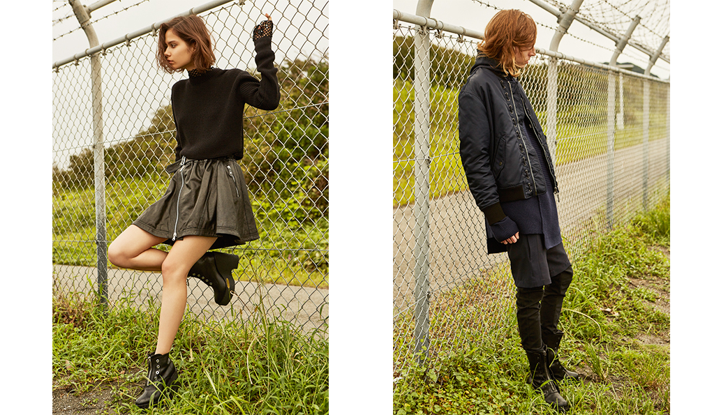 テクスチャーミックスで着こなす都会のレイヤード｜DIESEL BLACK GOLD ギャラリー（１）