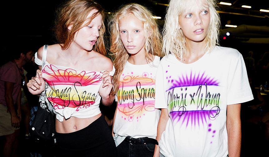 Tシャツとデニムをエアーブラシでペイントできるイベント開催｜ALEXANDER WANG ギャラリー