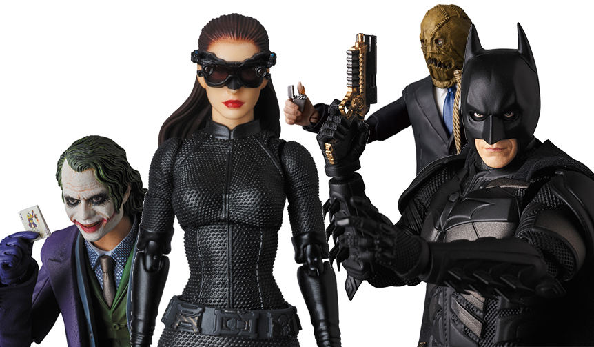 MAFEX スケアクロウ、セリーナ・カイル Ver.2.0、バットマン Ver.3.0、ジョーカー Ver.2.0、ベイン、ハービー・デント ギャラリー