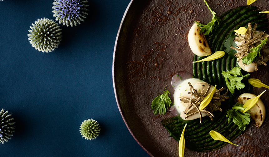 「北斎とジャポニスム」展とコラボレーションしたアヴァンギャルドフレンチ｜CONRAD TOKYO ギャラリー