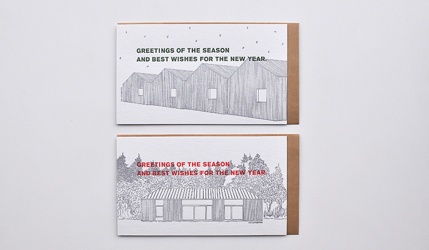 年末年始の挨拶に最適。新作のグリーティングカード ｜SAB LETTERPRESS ギャラリー