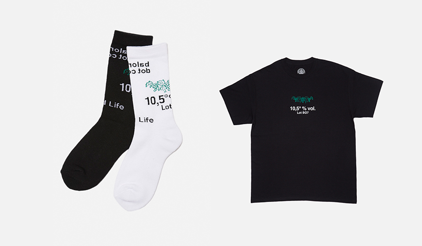 ナチュラルワイン好きにはたまらない。フーディーなTシャツと靴下がリリース ｜bal