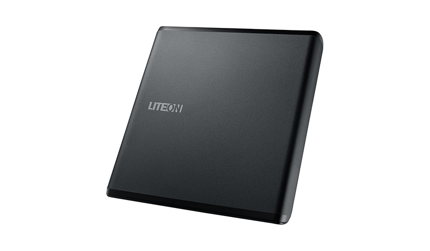 重量はわずか220グラム。外付けウルトラスリムDVDドライブ「ES1」｜LITEON ギャラリー