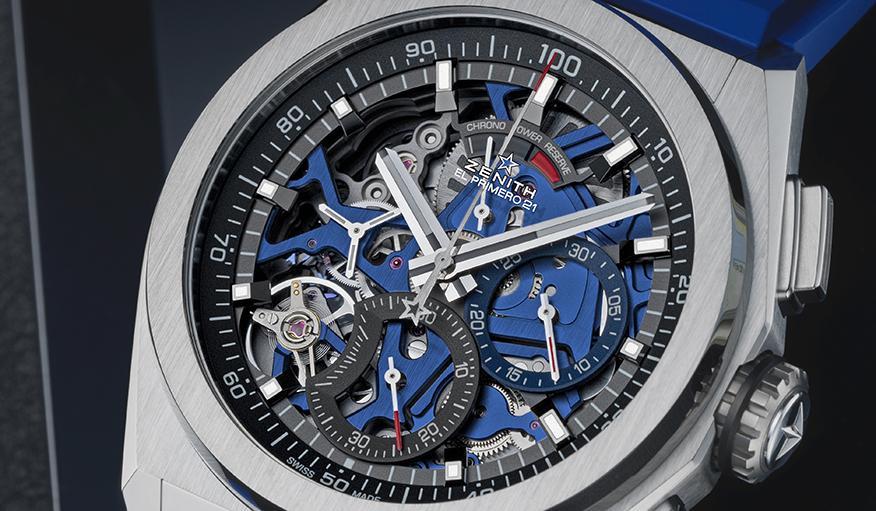 鮮やかなブルーをテーマカラーとした「デファイ エル・プリメロ21 ブルー」が登場｜ZENITH　ギャラリー