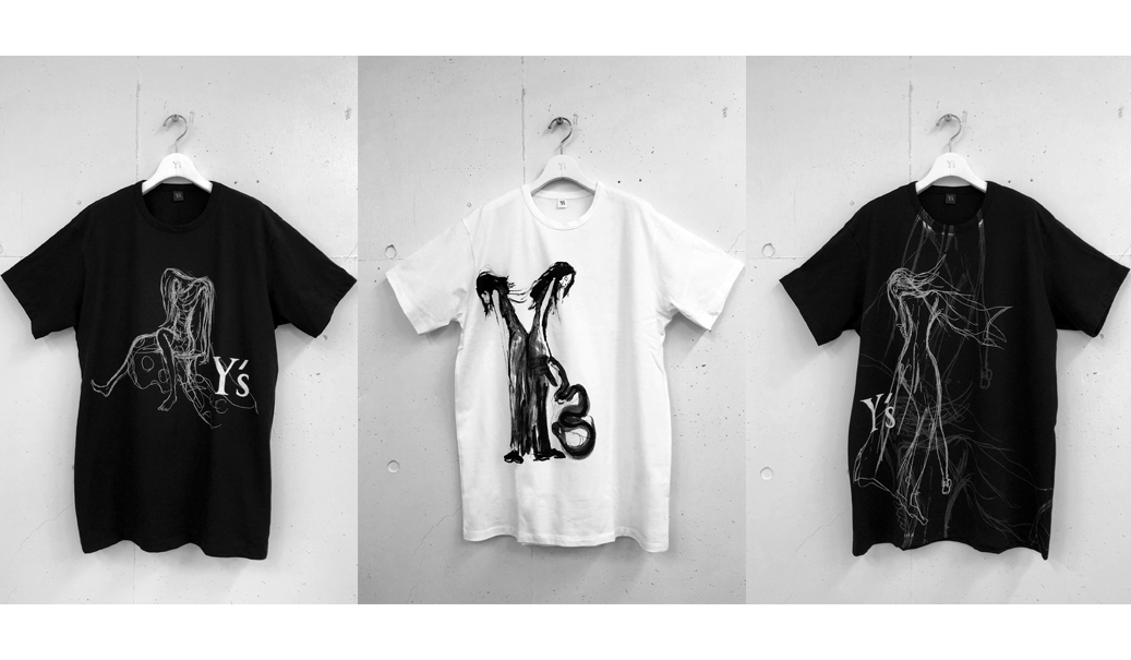 山本耀司が描いたドローイングを配したTシャツコレクション第2弾｜Yohji Yamamoto Y's　ギャラリー