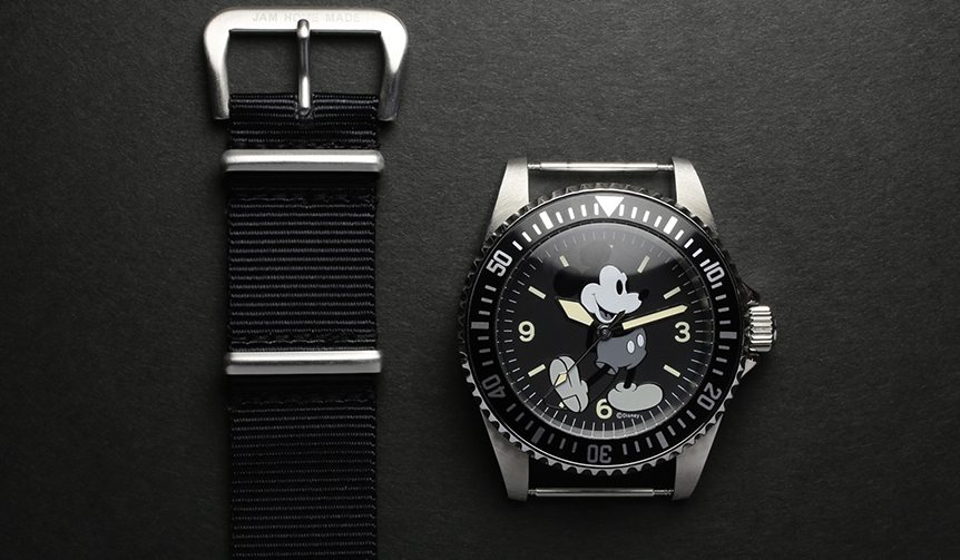 モノトーンによる大人デザインのミッキーマウスウオッチ｜JAM HOME MADE　ギャラリー