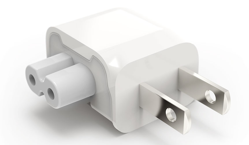 狭いスペースでもApple社の純正電源アダプタが使用可能に｜Ten One Design　ギャラリー