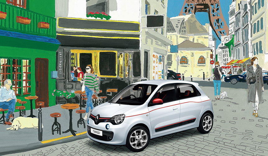 カラーコーディネートを楽しむトゥインゴの限定車｜Renault ギャラリー