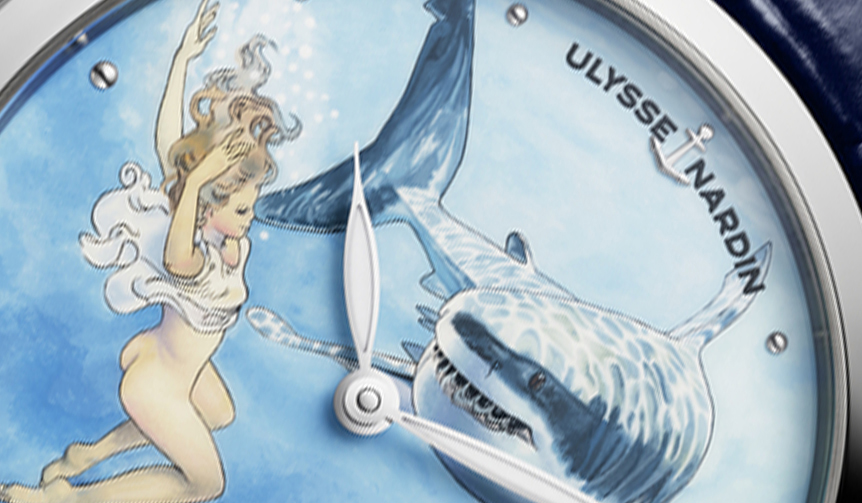 センシュアルなラブストーリーが描かれたハンドペイントウオッチ｜ULYSSE NARDIN　ギャラリー