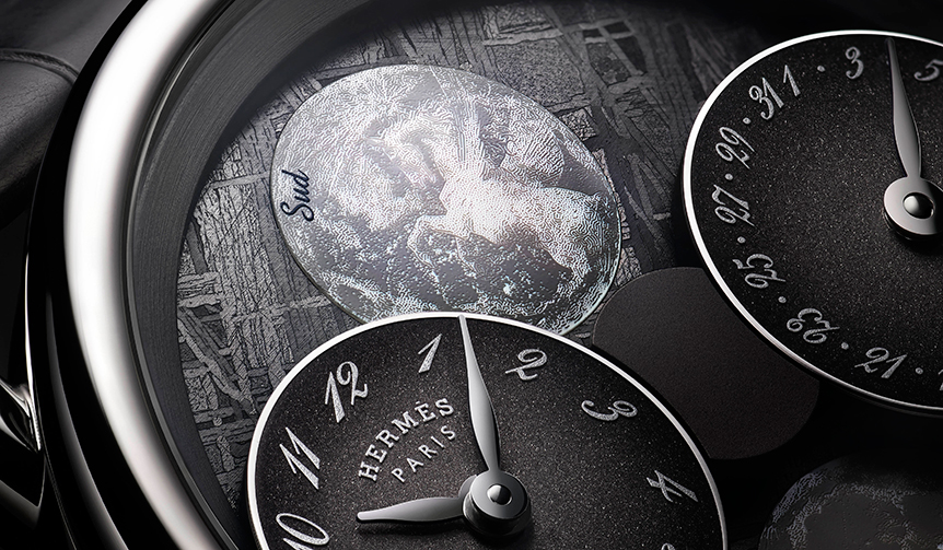 ダブルムーンフェイズを搭載した新作「アルソー ルゥール ドゥ ラ リュンヌ」｜HERMÈS ギャラリー