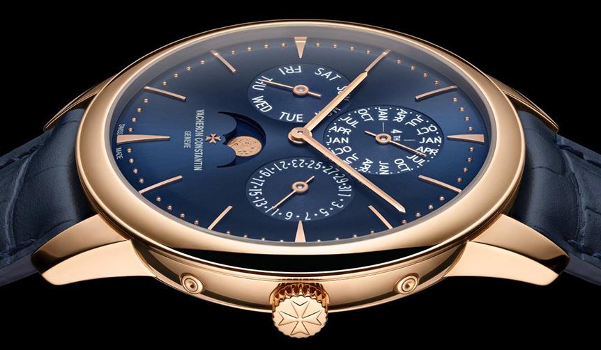 ミッドナイトブルーに彩られた超薄型の永久カレンダーウオッチ｜VACHERON CONSTANTIN ギャラリー