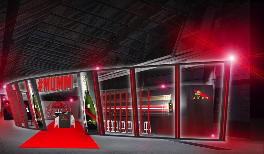 メゾン マムの先進的な世界を体感できるシャンパンバー｜#MUMMCLUB　ギャラリー