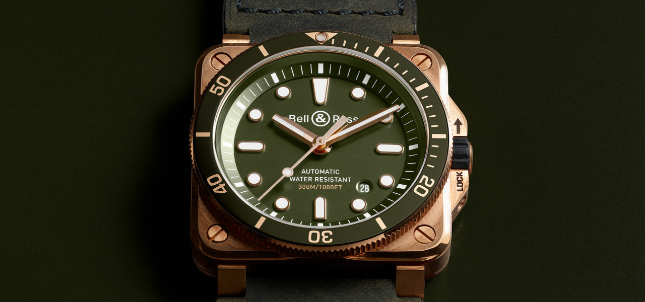 ブロンズ製ケースにミリタリーカラーをスタイリングした限定モデル|Bell & Ross