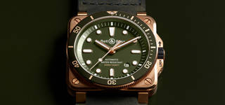 ブロンズ製ケースにミリタリーカラーをスタイリングした限定モデル｜Bell & Ross