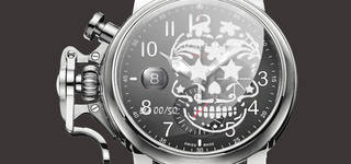 サファイアクリスタルガラス風防に、スカルが浮かび上がる新作アイテム｜GRAHAM