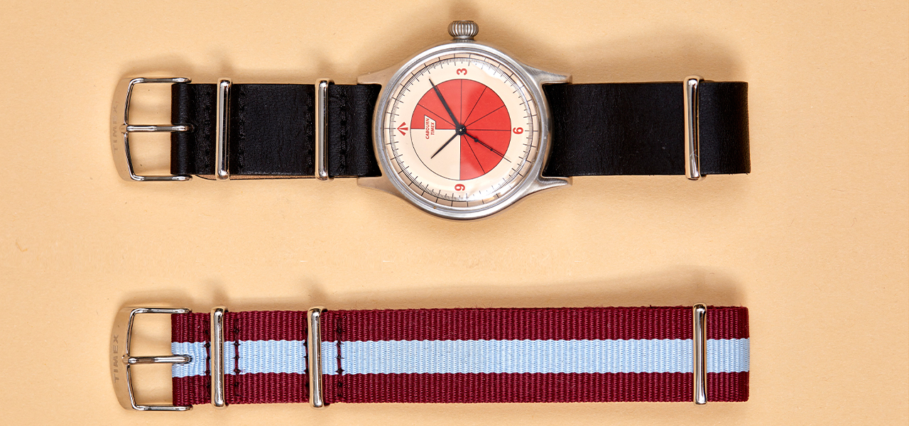 サッカーレフェリーウォッチをモチーフにしたコラボモデル｜Nigel Cabourn×TIMEX