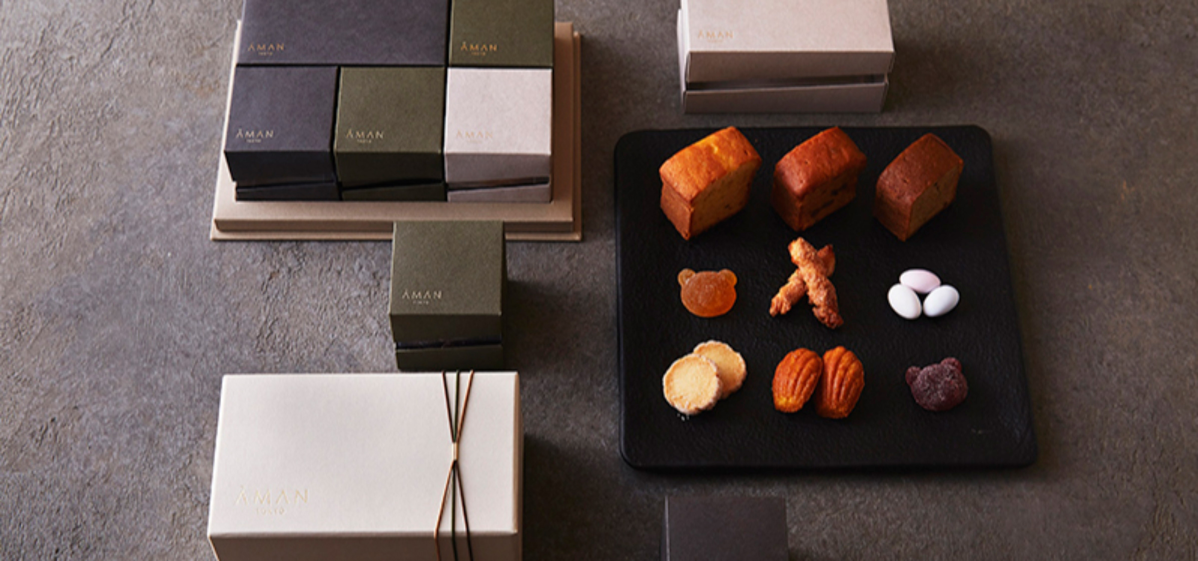 アマンの焼き菓子が、かわいい小箱に|AMAN TOKYO